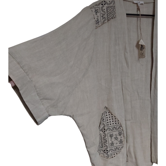 Easel Lightweight Boho Cardigan - Picture 3 of 6